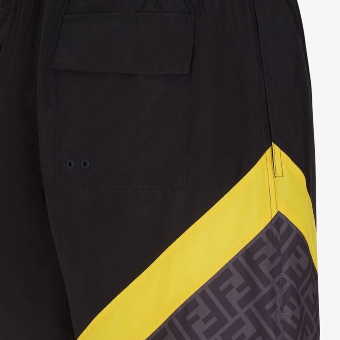 FENDI BLACK NYLON SHORTS