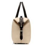 TOM FORD GRAIN LEATHER LEATHER BUCKLEY HOLDALL BROWN