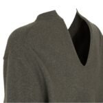 FENDI SWEATER DARK GREEN CASHMERE PULLOVER