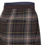 FENDI BROWN FENDI TARTAN SHORTS