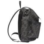 FENDI STRIKE MEDIUM FF JACQUARD FABRIC BACKPACK
