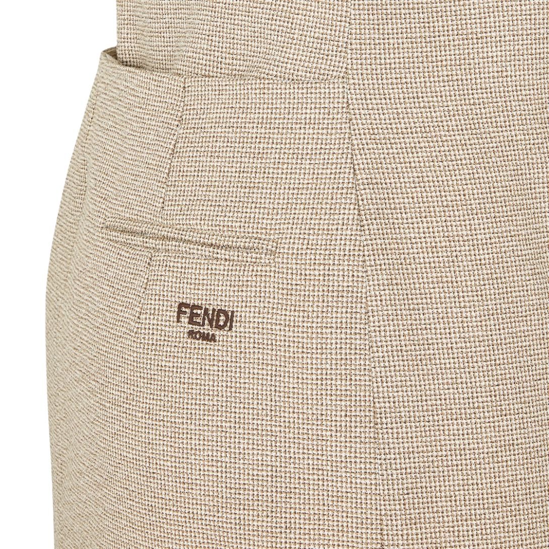 3 FENDI DRESS CHAMPAGNE COLORED SILK