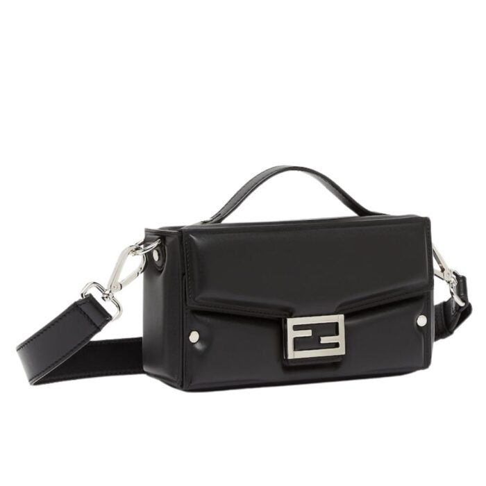 FENDI SOFT TRUNK BAGUETTE PADDED NAPPA LEATHER BAG