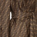 FENDI BROWN TWILL DRESS