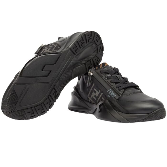 FENDI FLOW SNEAKERS LEATHER LOW-TOPS