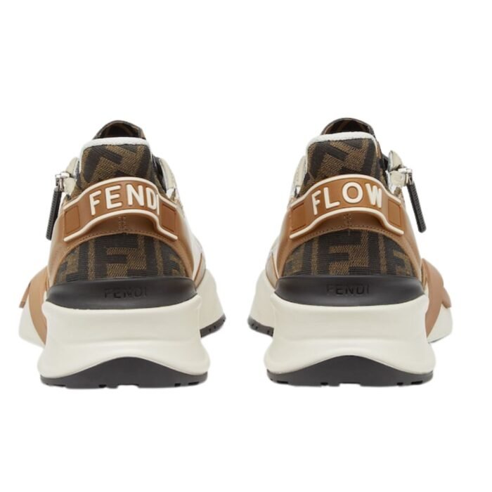 FENDI FLOW SNEAKERS LEATHER LOW-TOPS