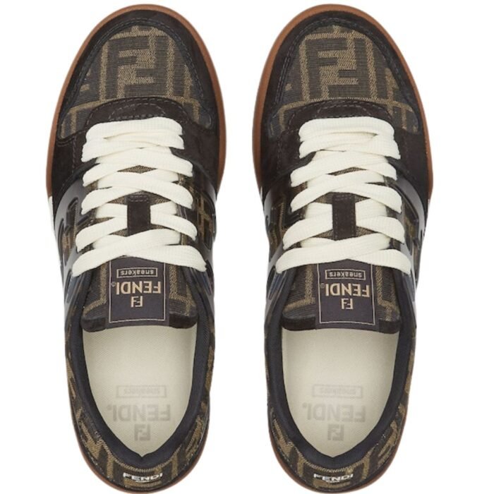 FENDI MATCH SNEAKERS FF JACQUARD AND LOW-TOPS