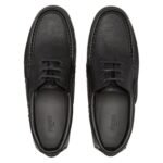 FENDI DECK BROWN LEATHER LACE UP