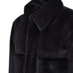 FENDI NAVY BLUE MINK BLOUSON