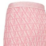 FENDI FF CASHMERE AND WOOL MINI SKIRT