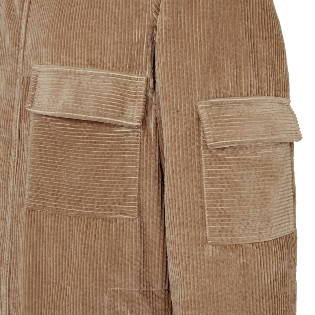 3 FENDI LIGHT BROWN CORDUROY BLOUSON