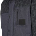 FENDI SKI BLUE FF JACQUARD JACKET
