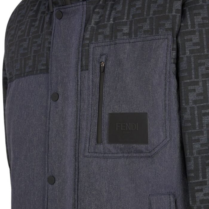 FENDI SKI BLUE FF JACQUARD JACKET