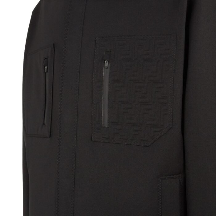 FENDI SKI BLACK FABRIC JACKET