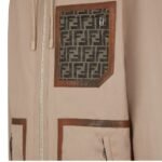 FENDI BLOUSON BEIGE FABRIC PARKA