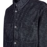 FENDI BLUE FF JEANS JACKET