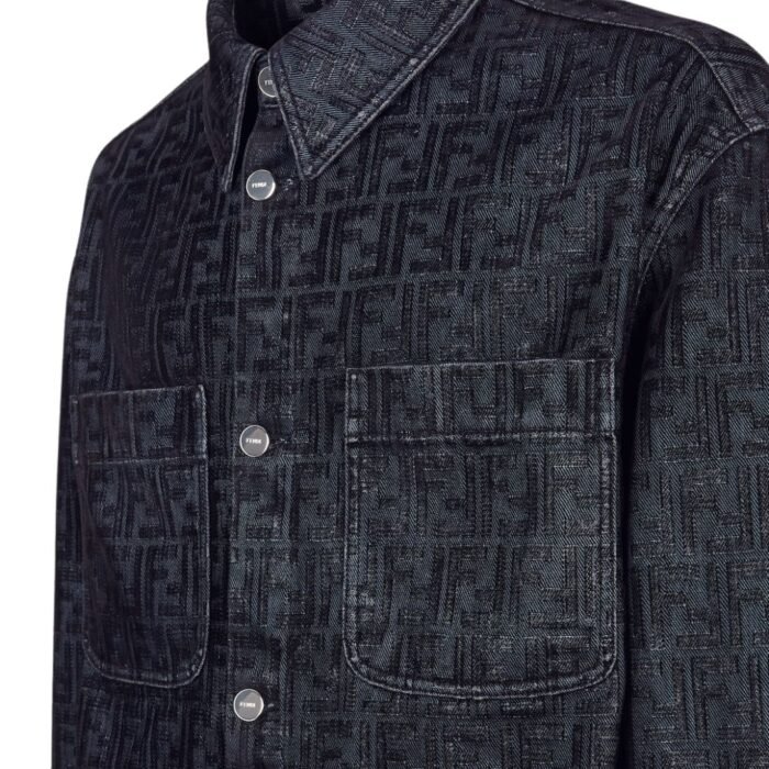 FENDI BLUE FF JEANS JACKET
