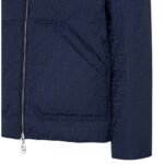 FENDI BLUE FF NYLON PUFFER JACKET
