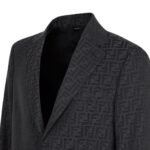 FENDI JACKET FF JACQUARD FABRIC BLAZER