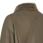 FENDI DOVE GRAY SHEARLING BLOUSON