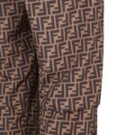 FENDI BROWN NYLON PANTS
