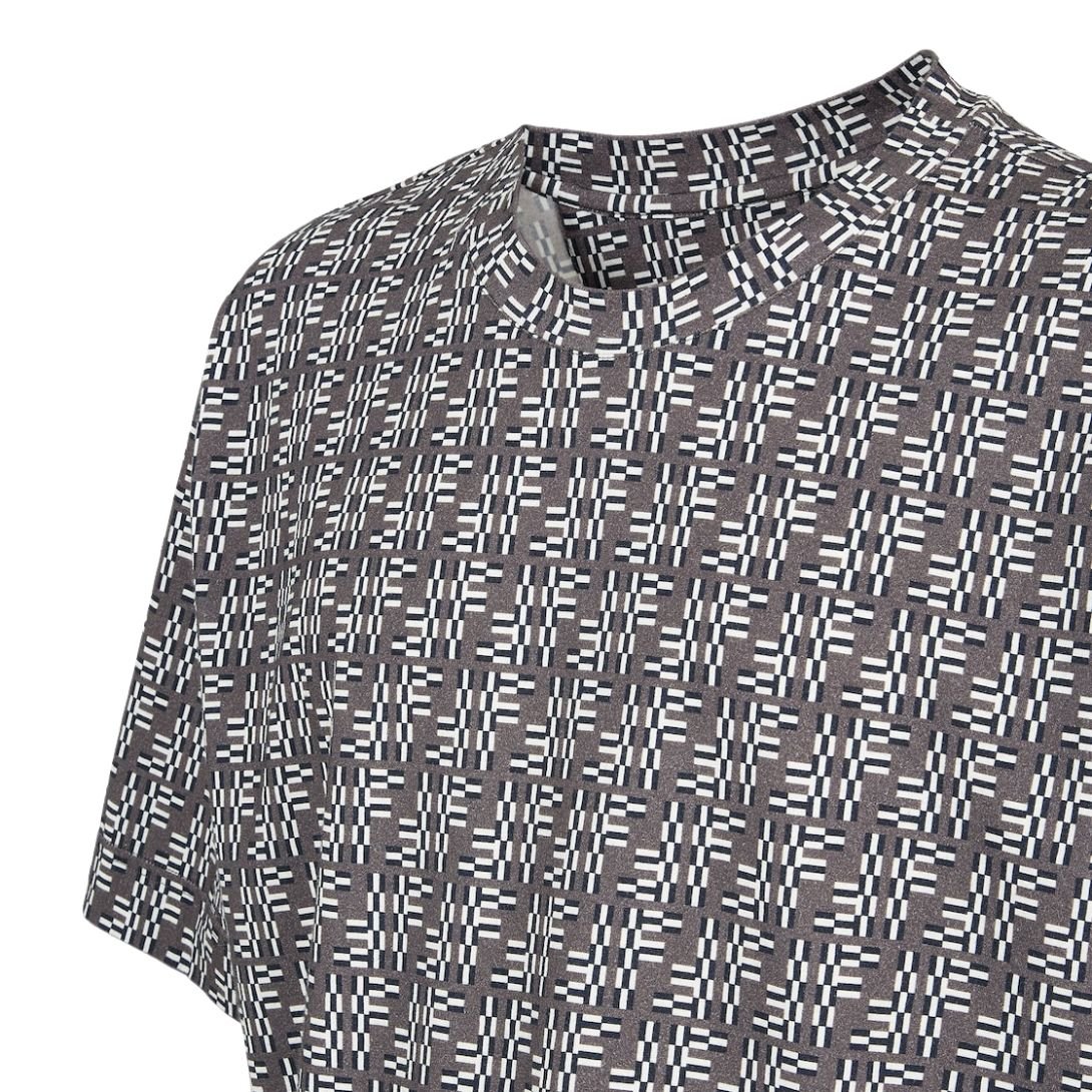 3 FENDI FF LABYRINTH COTTON T-SHIRT