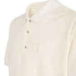 FENDI WHITE COTTON POLO SHIRT