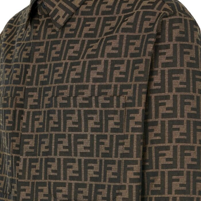 FENDI BLOUSON GO-TO JACKET IN FF CANVAS