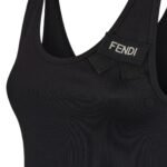 FENDI BLACK JERSEY TOP