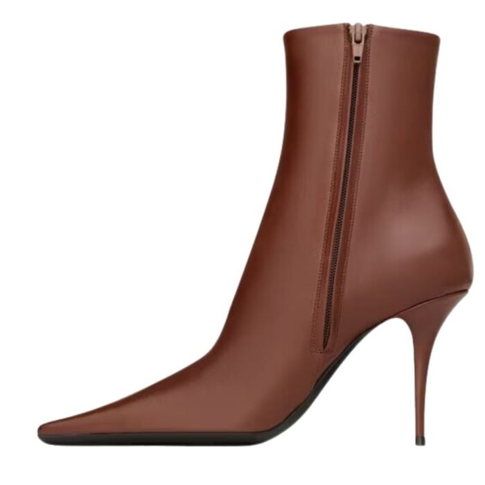 SAINT LAURENT ASHLEY BOOTIES IN SMOOTH LEATHER