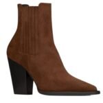 SAINT LAURENT THEO CHELSEA BOOTIES IN SUEDE
