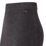 FENDI BLACK JERSEY SKIRT WITH METALLIC YARN