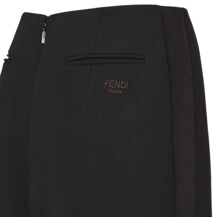 FENDI BLACK CADY SKIRT