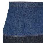 FENDI JEANS SKIRT BLUE TWO-TONE DENIM SKIRT