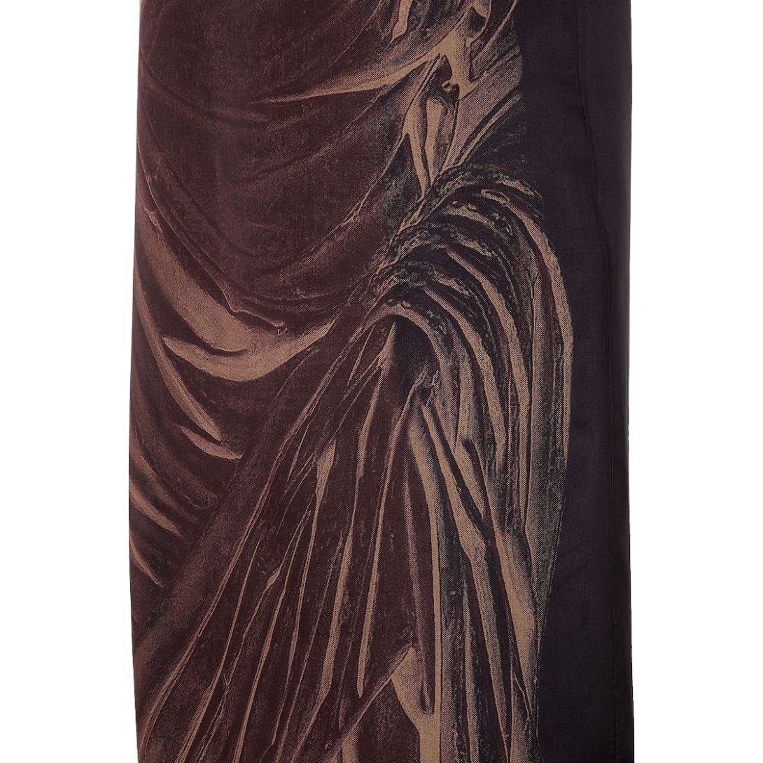 3 FENDI DRESS DARK PURPLE ORGANZA
