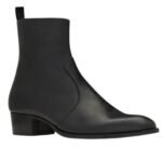 SAINT LAURENT WYATT BOOTS IN SMOOTH LEATHER