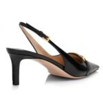 TOM FORD PATENT LEATHER WHITNEY SLINGBACK IVORY