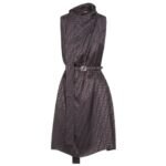 FENDI DARK PURSPLE FF SILK DRES