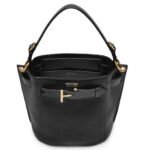 TOM FORD GRAIN LEATHER AUDREY MINI BUCKET BAG