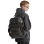 FENDI FF DRIVE BLACK FF JACQUARD BACK PACK