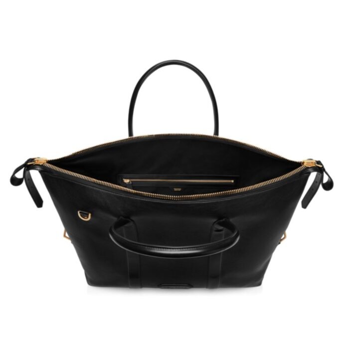 TOM FORD SMOOTH LEATHER SIDE BUCKLE HOLDALL