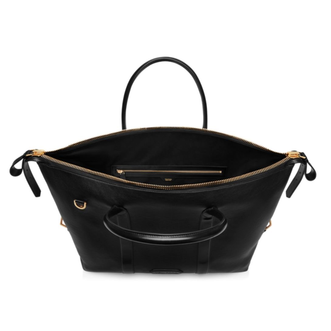 4 TOM FORD SMOOTH LEATHER SIDE BUCKLE HOLDALL
