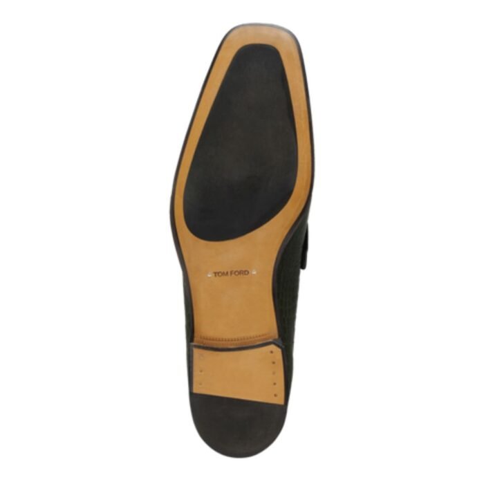 TOM FORD PRINTED CROC BAILEY CHAIN LOAFER