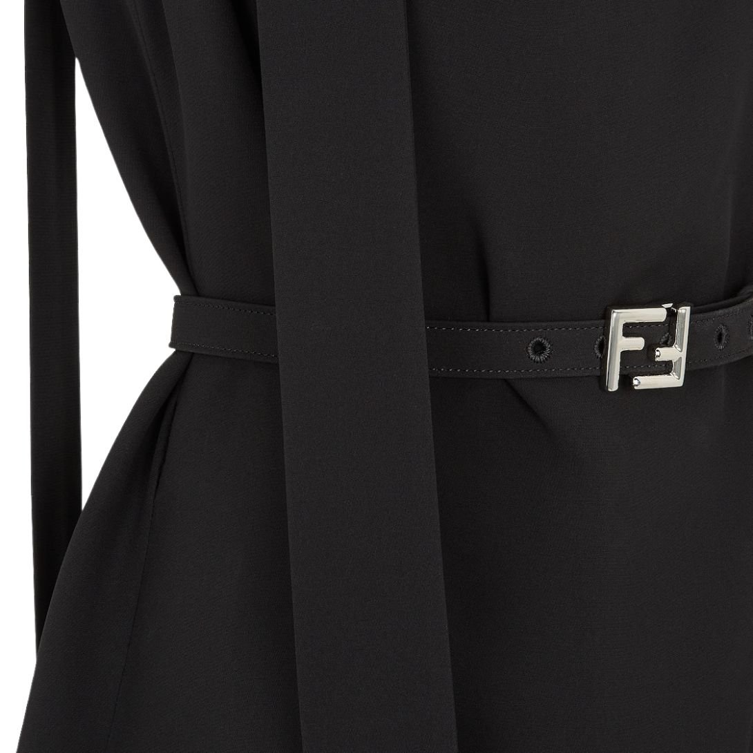 4 FENDI DRESS BLACK CADY