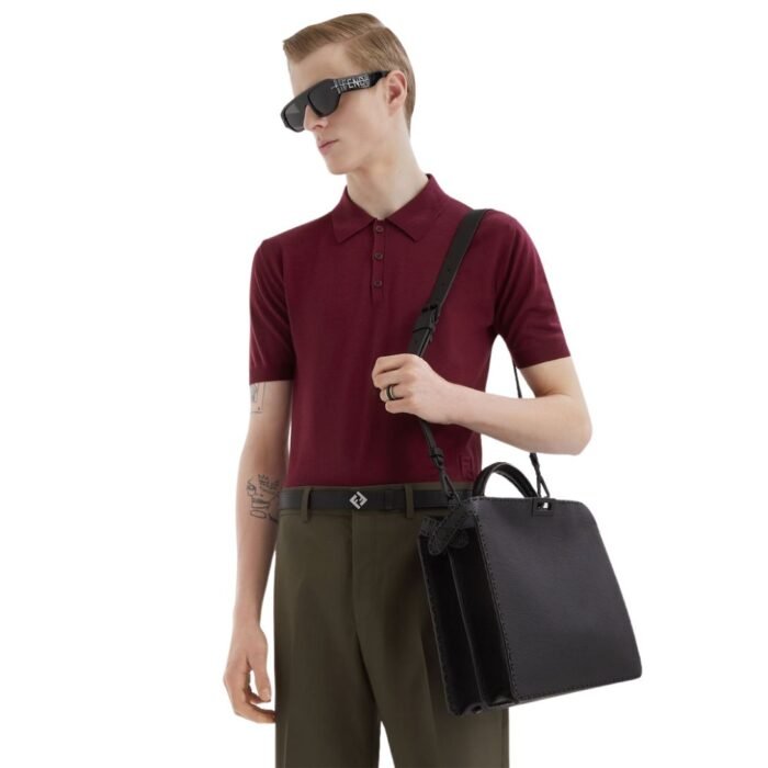 FENDI WOOL POLO SHIRT
