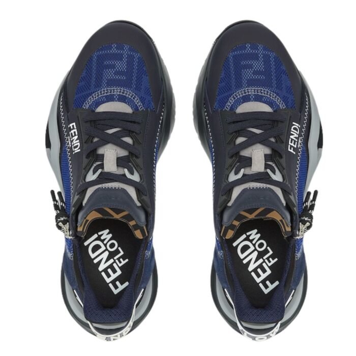 FENDI FLOW SNEAKERS FF LYCRA RUNNING SHOE