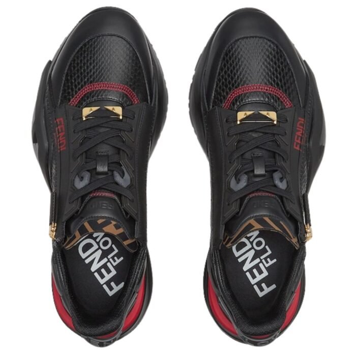 FENDI EYES FLOW SNEAKERS LUNAR NEW YEAR BLACK AYERS LOW TOPS