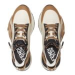 FENDI FLOW SNEAKERS LEATHER LOW-TOPS