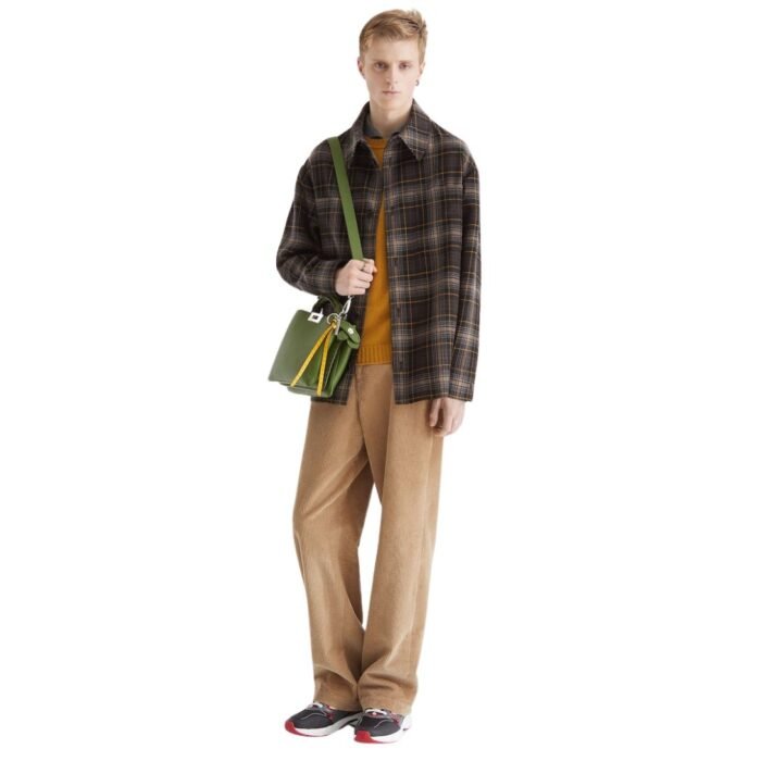 FENDI BLOUSON BROWN FENDI TARTAN GO TO JACKET