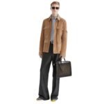 FENDI LIGHT BROWN CORDUROY BLOUSON